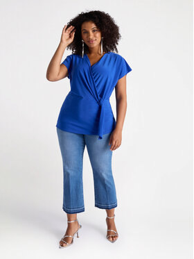 Fiorella Rubino Fiorella Rubino Jeansy P596T004873N024 Niebieski Cropp Fit