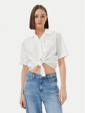 Tommy Jeans Tommy Jeans Cămașă DW0DW20286 Écru Regular Fit