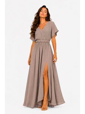 Agatha Studio Agatha Studio Sukienka codzienna A26SS-SU-K02 Beżowy Regular Fit