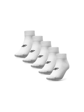 4F 4F Набір 5 пар низьких жіночих шкарпеток 4FWAW23USOCF216 Білий
