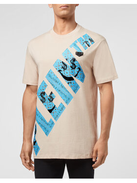 PHILIPP PLEIN PHILIPP PLEIN T-Shirt 30422 Beżowy Regular Fit