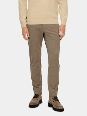 s.Oliver s.Oliver Pantaloni din material 2136177 Maro Regular Fit