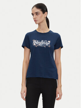 Pepe Jeans Pepe Jeans Póló Rosalind PL506034 Sötétkék Regular Fit