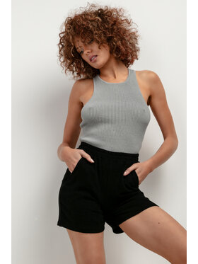Tessita Tessita Szorty materiałowe SPODENKI_T402_4_S Czarny Relaxed Fit