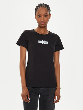 Calvin Klein Jeans Calvin Klein Jeans T-krekls Faded Monologo J20J223625 Melns Slim Fit