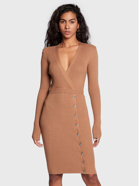 Guess Guess Трикотажна сукня Alexandra W2BK39 Z2V42 Коричневий Regular Fit