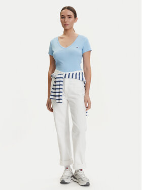 Tommy Jeans Tommy Jeans Тишърт DW0DW17385 Светлосин Slim Fit