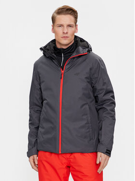 4F 4F Скиорско яке 4FAW23TTJAM305 Сив Regular Fit