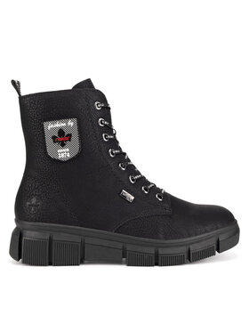 Rieker Rieker Šnurovacia obuv X3410-00 Čierna