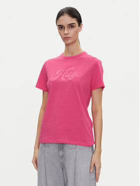 HUGO HUGO T-Shirt Damacia_4 50539101 Rosa Regular Fit