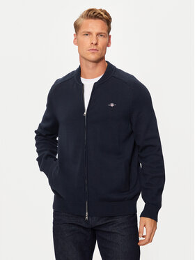 Gant Gant Sweter 8050223 Granatowy Regular Fit