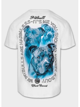 PITBULL PITBULL T-Shirt PROTECTOR Biały Regular Fit