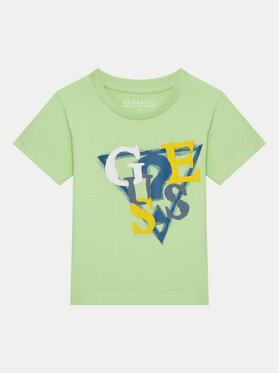 Guess Guess T-krekls N5GI10 K8HM4 Zaļš Regular Fit