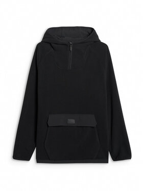 4F 4F Bluza techniczna FOB Czarny Regular Fit