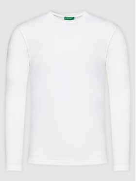 United Colors Of Benetton United Colors Of Benetton Longsleeve 3U53J1F05 Alb Relaxed Fit