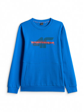 4F 4F Bluza SPORTS CLUB Niebieski Regular Fit