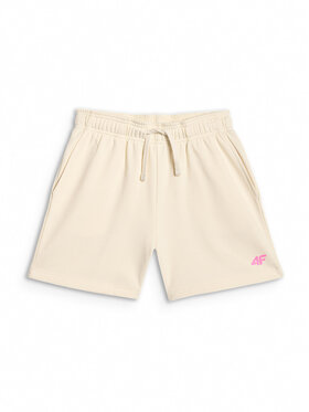 4F 4F Szorty sportowe SUMMERTIME JOY Biały Regular Fit
