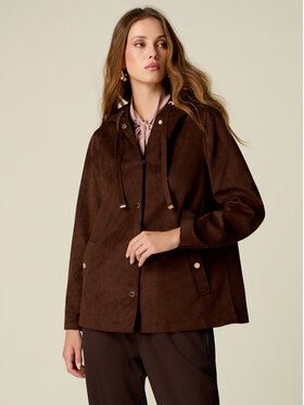 Oltre Oltre Giacca in similpelle R313R002549N022 Marrone Regular Fit