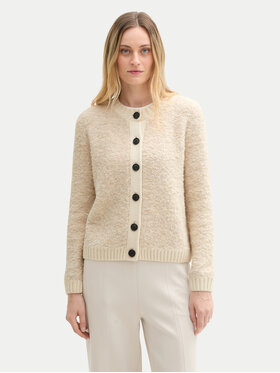 Tom Tailor Tom Tailor Kardigan 1044068 Beżowy Regular Fit