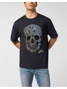 PHILIPP PLEIN PHILIPP PLEIN Tričko 27051 Tmavomodrá Regular Fit