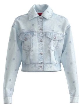 HUGO HUGO Kurtka jeansowa 50538913 10270442 450 Niebieski Regular Fit