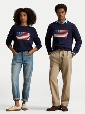 Polo Ralph Lauren Polo Ralph Lauren Sweter 710718281006 Granatowy Regular Fit