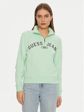 Guess Jeans Guess Jeans Bluză W5RQ25 K68I4 Verde Regular Fit