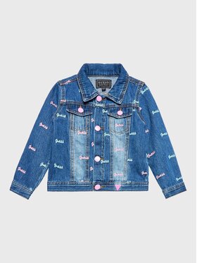 Guess Guess Kurtka jeansowa K3RL01 D4YA0 Granatowy Regular Fit