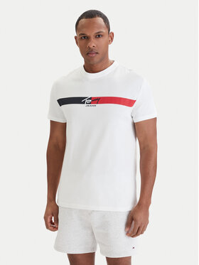 Tommy Jeans Tommy Jeans T-Shirt DM0DM22539 Bílá Regular Fit