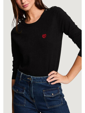 Morgan De Toi Morgan De Toi Maglione 251-MKISS Nero Casual Fit