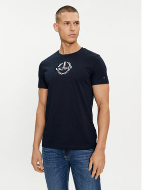 Tommy Hilfiger Tommy Hilfiger Póló Global Stripe MW0MW34388 Sötétkék Regular Fit