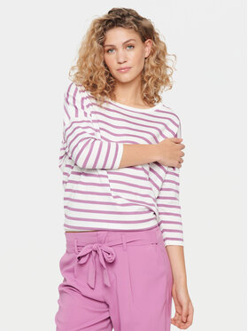 Saint Tropez Saint Tropez Džemper 30512551 Ljubičasta Loose Fit