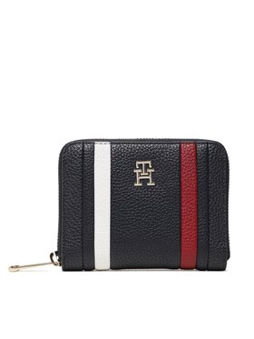 Tommy Hilfiger Tommy Hilfiger Nagy női pénztárca Th Emblem Med Za Corp AW0AW15118 Sötétkék