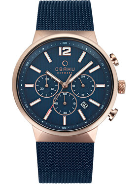 Obaku Obaku Zegarek V180GCVLML Granatowy