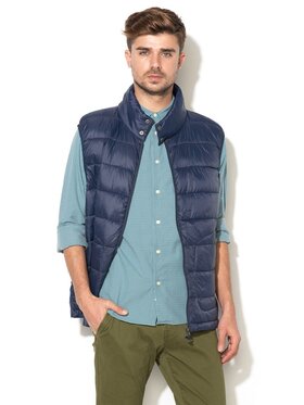Mustang Mustang Kamizelka LIGHT WEIGHT VEST Niebieski Regular Fit