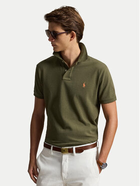 Polo Ralph Lauren Polo Ralph Lauren Тениска с яка и копчета 710782592014 Тъмнозелен Regular Fit
