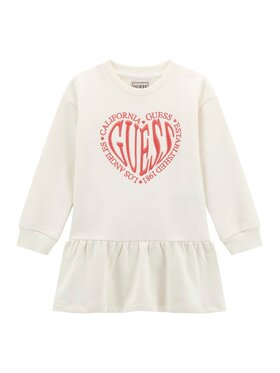 Guess Kids Guess Kids Sukienka 177323 Beżowy Classic Fit
