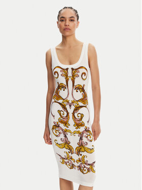 Versace Jeans Couture Versace Jeans Couture Rochie de zi 78HAO9P6 Alb Slim Fit