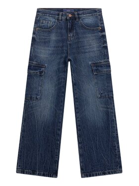 Guess Kids Guess Kids Spodnie materiałowe 175455 Niebieski Regular Fit