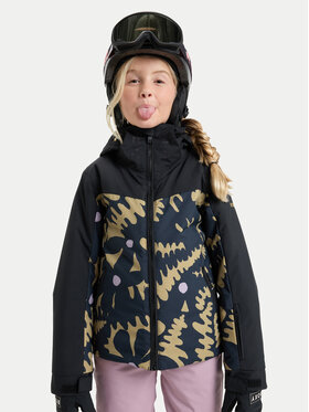 Roxy Roxy Snowboard jakna Free Jet Block ERGTJ03197 Crna Slim Fit