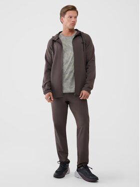 4F 4F Spodnie dresowe 4FWSS25TFTRM0781-81S Brązowy Regular Fit