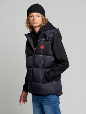 BIG STAR BIG STAR Kamizelka DILAN_906_130 Czarny Basic Fit