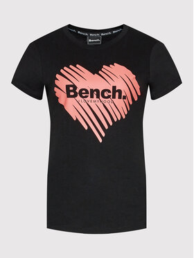 Bench Bench T-shirt Love Heart 120730 Crna Regular Fit