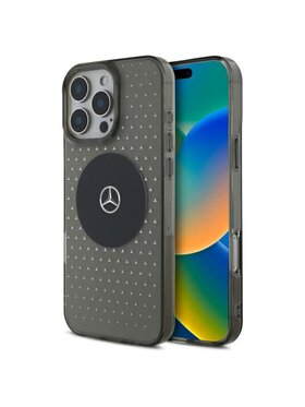 Mercedes-Benz Mercedes-Benz Etui na telefon MB Case Star Pattern Czarny