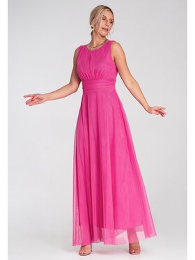 FIGL FIGL Sukienka koktajlowa M1205 Fioletowy Flared Fit