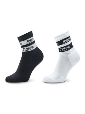 Calvin Klein Jeans Calvin Klein Jeans Sada 2 párů dámských vysokých ponožek 701223143 Bílá