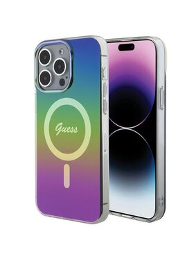 Guess Guess Etui na telefon IML Iridescent MagSafe Kolorowy