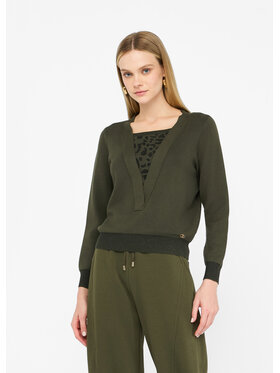 Liu Jo Liu Jo Sweter TF5254MS49IA4350 Zielony Regular Fit