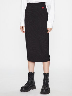 Hugo Hugo Zīmuļveida svārki Nolympia 50499260 Melns Slim Fit