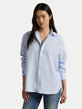 Polo Ralph Lauren Сорочка 211968220002 Блакитний Oversize